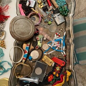 Jewelry Jar Vintage Men’s Jewelry and Trinket Collection